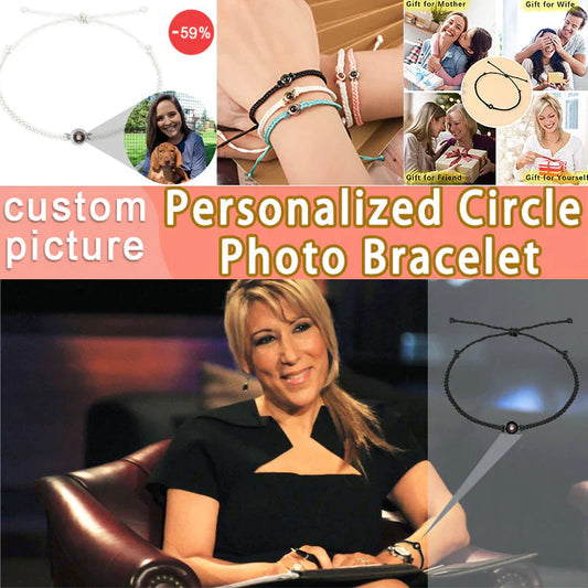 Personalized Photo Hand Woven Bracelet