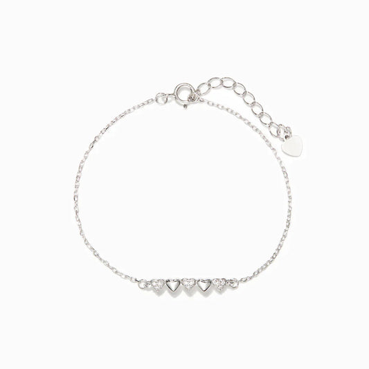 True Friends Will Never Part Tiny Hearts Bracelet