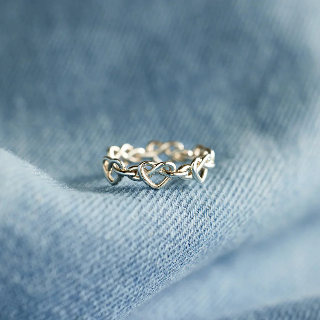 Mama's World Infinity Heart Knot Ring