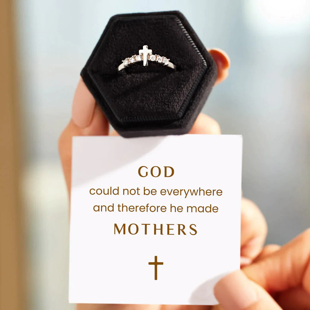 Therefore He Made Mothers Cross Arch Ring