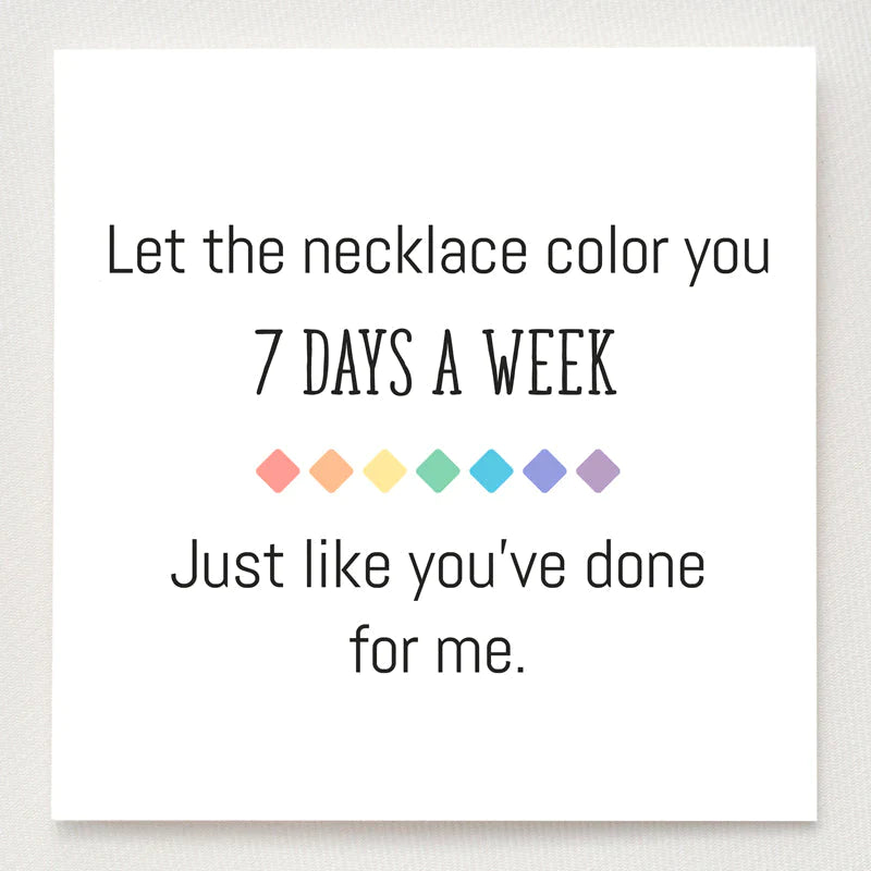 Color Your Day Color Stone Necklace